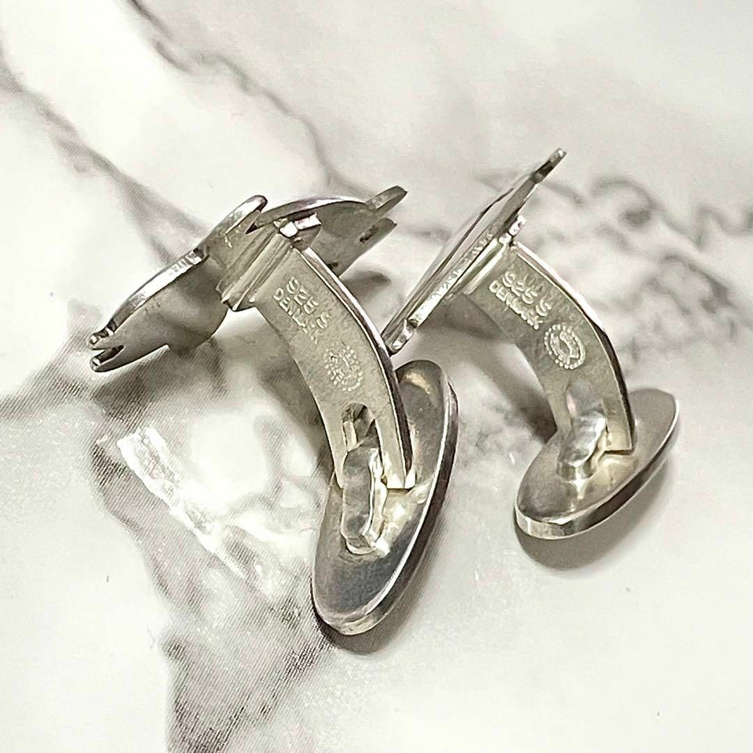 Georg Jensen(ジョージジェンセン)の美品★ジョージジェンセン カフス イルカ ボタン カフリンクス シルバー 925 メンズのファッション小物(カフリンクス)の商品写真