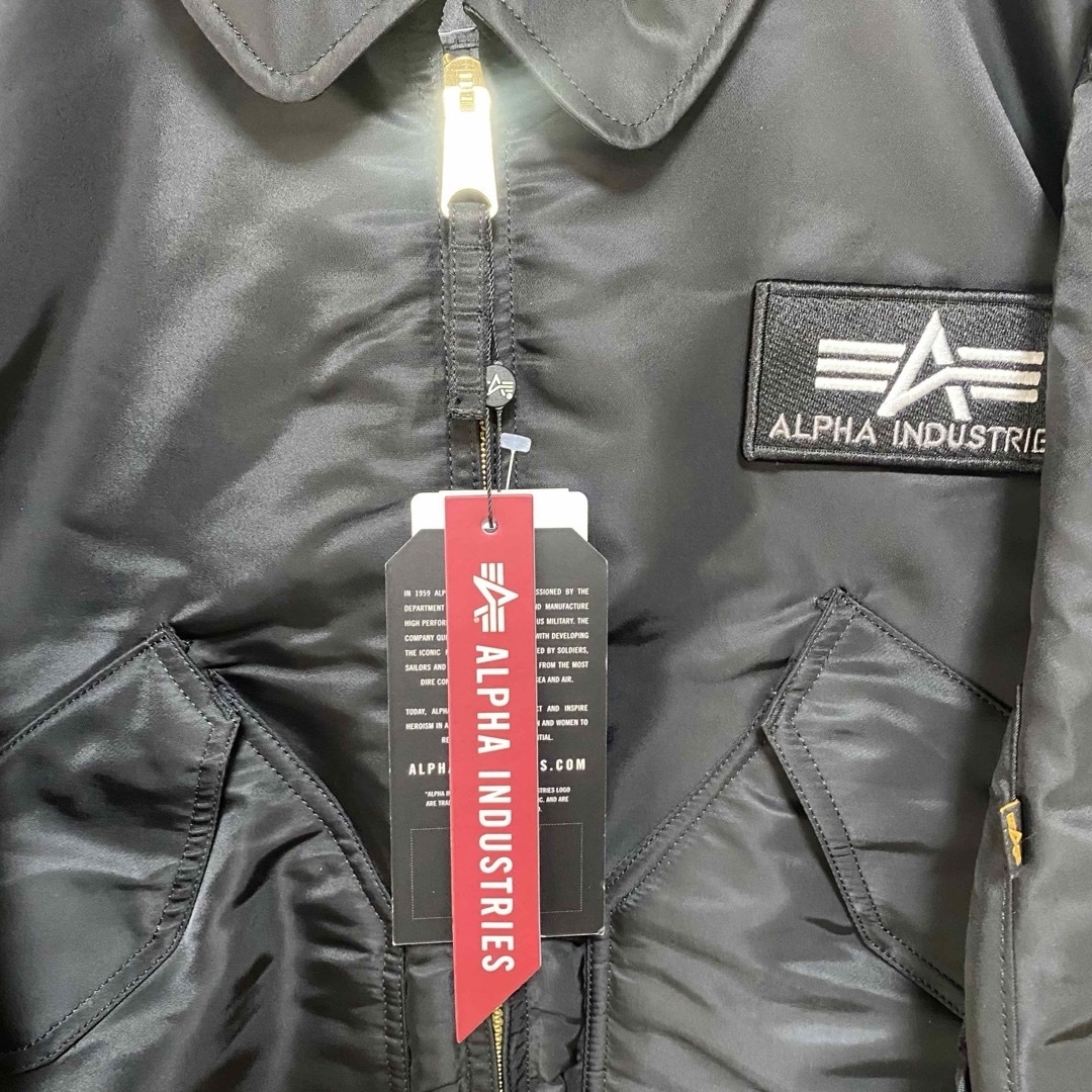 ALPHA INDUSTRIES(アルファインダストリーズ)のアルファ　 CWU-45P ミリタリージャケット　新品未使用　タグ付き　ブラック メンズのジャケット/アウター(ミリタリージャケット)の商品写真