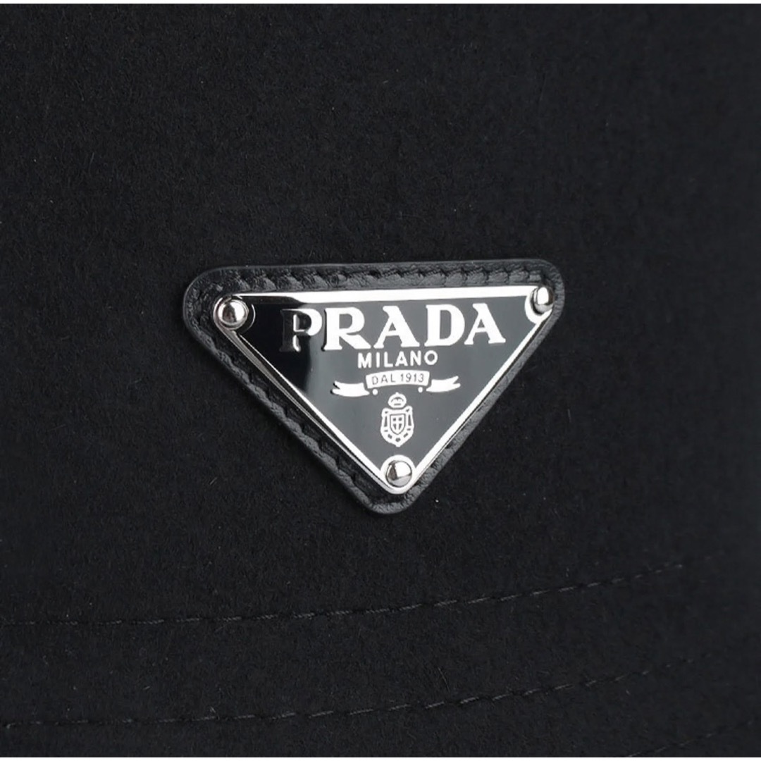 PRADA(プラダ)のプラダ PRADA 2HC267 トライアングルロゴ バケット ハット ウール  レディースの帽子(ハット)の商品写真