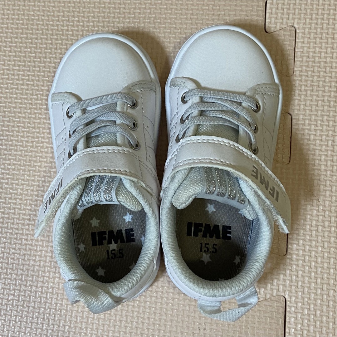 IFME(イフミー)のイフミー　IFME ホワイト　15.5cm キッズ/ベビー/マタニティのキッズ靴/シューズ(15cm~)(スニーカー)の商品写真