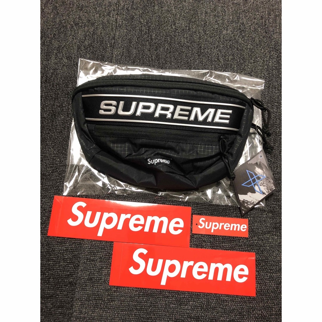 バッグ【新品】Supreme Waist Bag シルバーゴシックロゴウエストバッグ