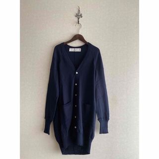 ネストローブ(nest Robe)の美品 GASA* Que? カーディガン ネイビー native villge(カーディガン)