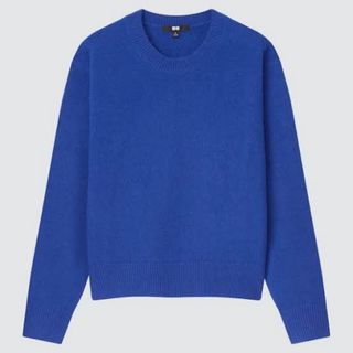 ユニクロ(UNIQLO)のUNIQLO プレミアムラムクルーネックセーター S(ニット/セーター)