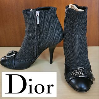 Christian Dior 2018 メッシュ　編み上げブーツ