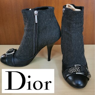 クリスチャンディオール(Christian Dior)のChristian Dior ディオール ショートブーツ ブーツ ハイヒール ピ(ブーツ)