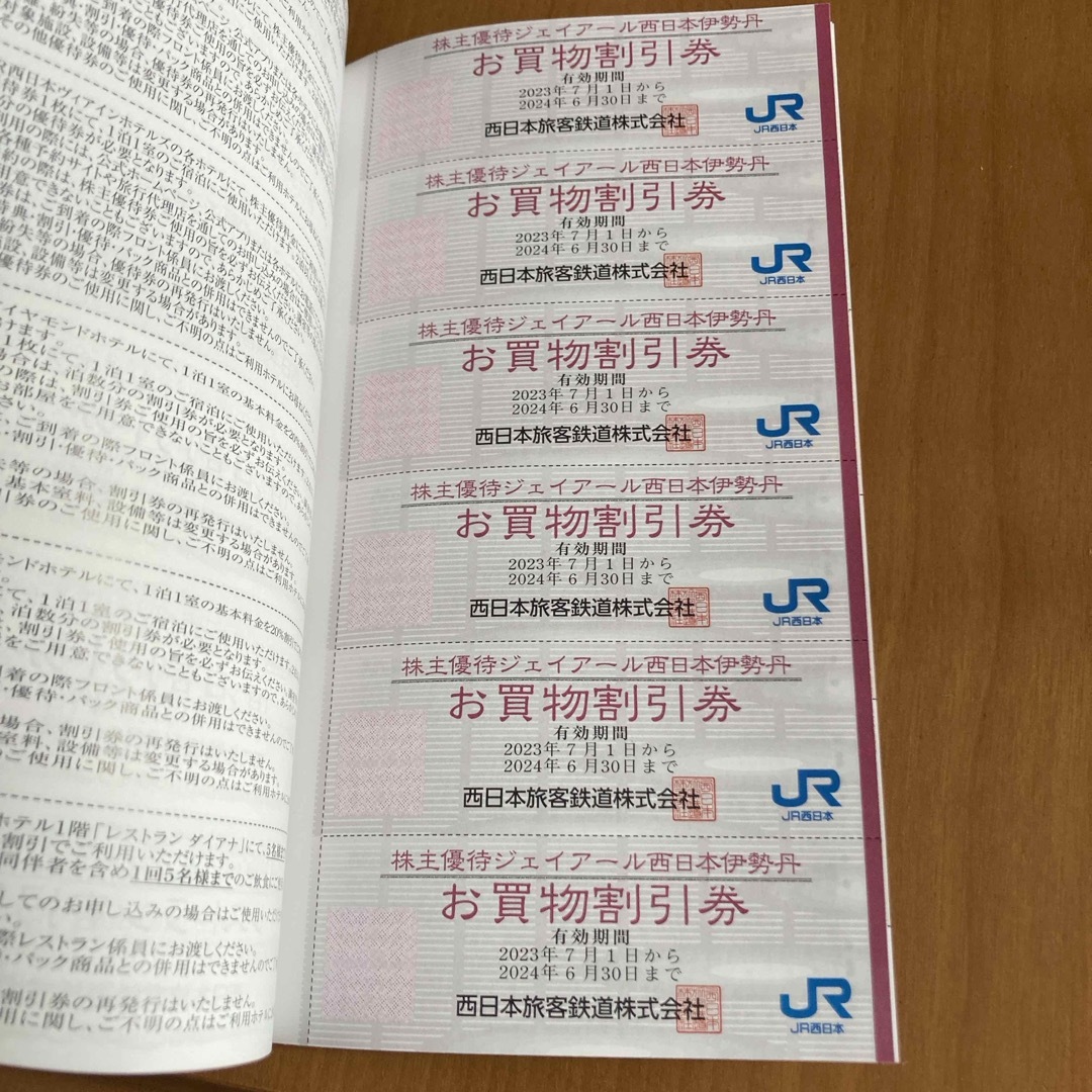 JR西日本グループ株主優待券 チケットの優待券/割引券(その他)の商品写真