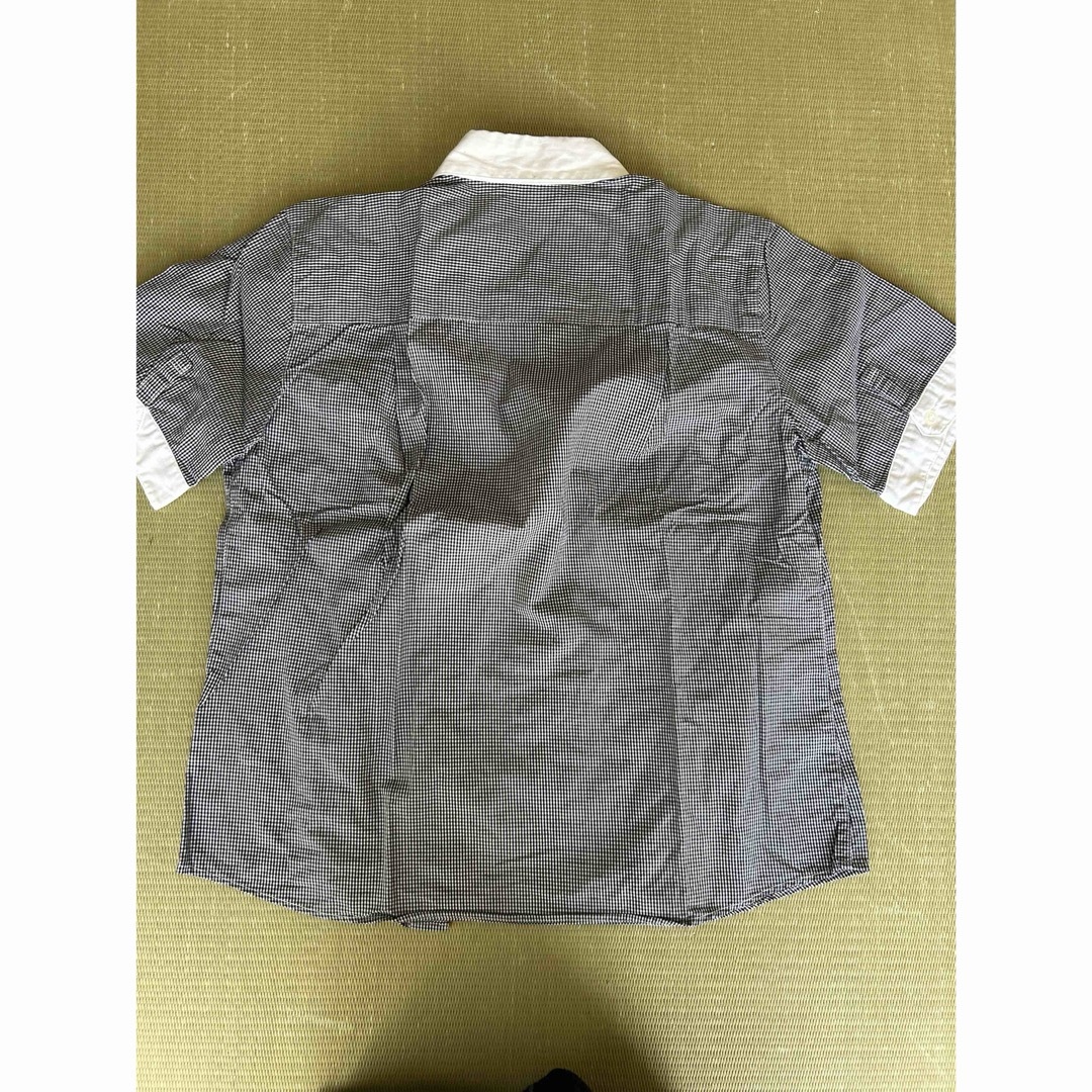 COMME CA ISM(コムサイズム)の男児150  シャツ黒系　3枚セット キッズ/ベビー/マタニティのキッズ服男の子用(90cm~)(ブラウス)の商品写真