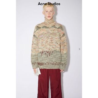 アクネストゥディオズ(Acne Studios)の定価74300円22aw Acne studiosロールアップニット(ニット/セーター)