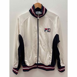 フィラ(FILA)のフィラFILA　トラックジャケット　オフホワイト　リブライン　L(ジャージ)