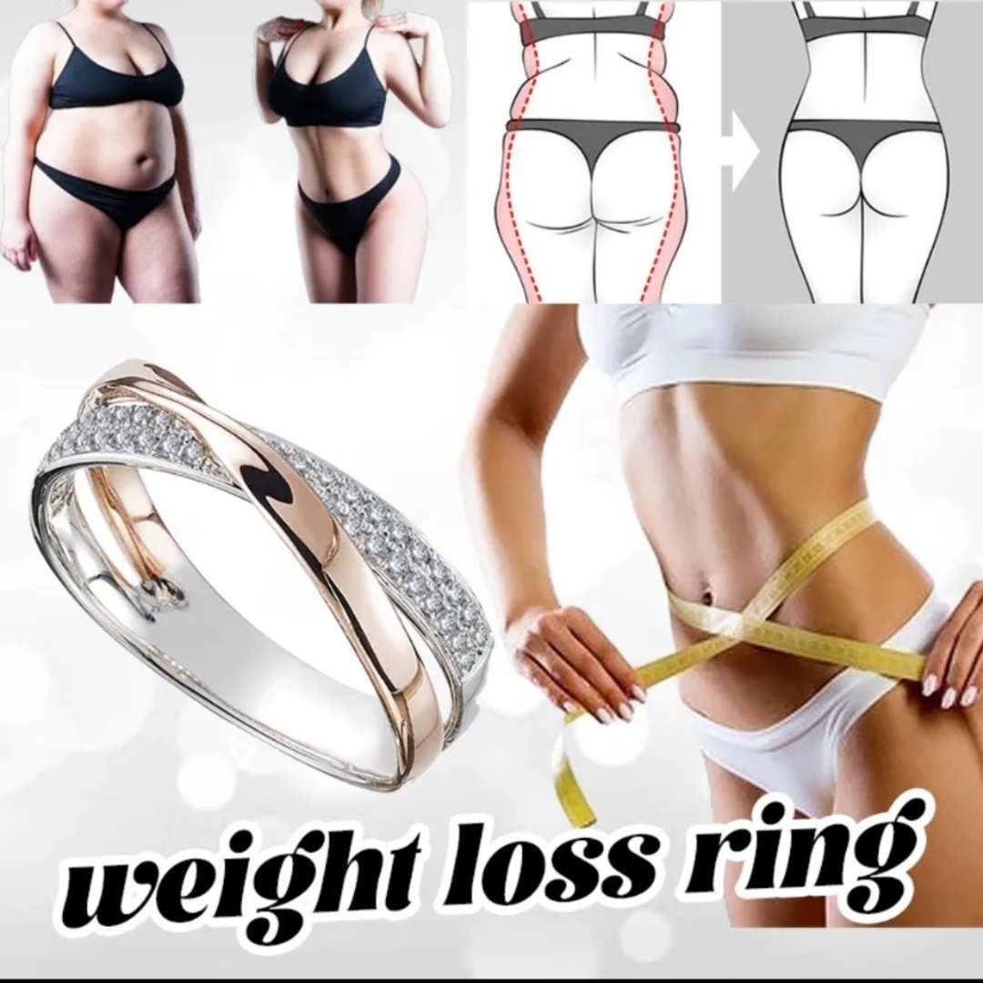 【新品未使用】ダイエットリング　磁気　お洒落　シルバー レディースのアクセサリー(リング(指輪))の商品写真