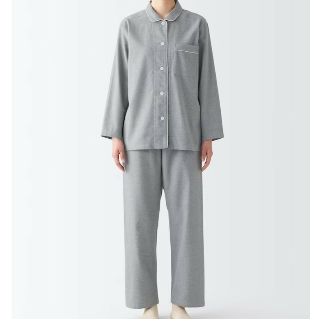 MUJI (無印良品)(ムジルシリョウヒン)の無印良品 フランネルパジャマ レディースＬサイズ レディースのルームウェア/パジャマ(パジャマ)の商品写真