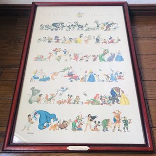 美術品/アンティークDisney ミッキー＆ミニー  画 キャンバス 正規品保証ホログラム付