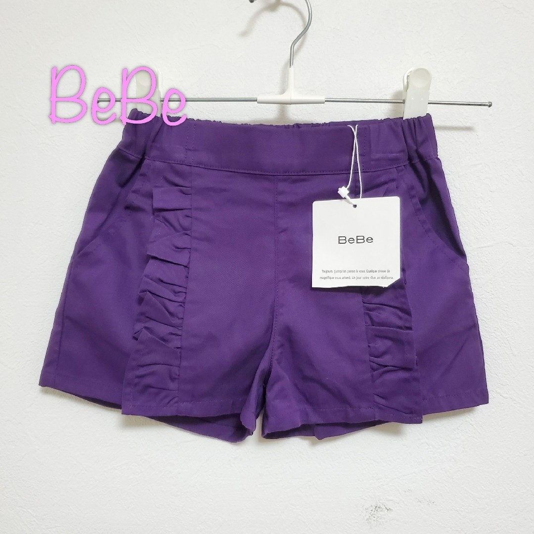 BeBe(ベベ)の【90】新品　ベベ　ショートパンツ キッズ/ベビー/マタニティのキッズ服女の子用(90cm~)(パンツ/スパッツ)の商品写真