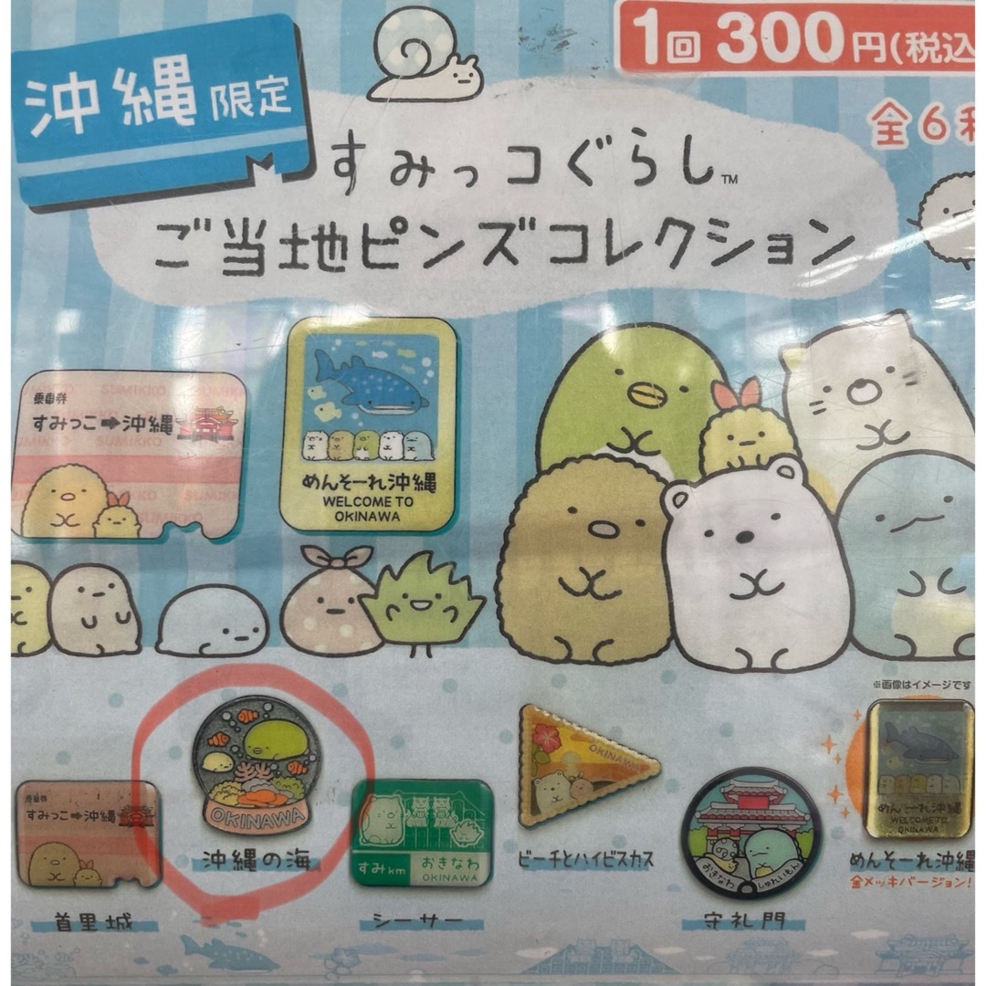 すみっコぐらし　沖縄限定　ピンバッジ エンタメ/ホビーのおもちゃ/ぬいぐるみ(キャラクターグッズ)の商品写真