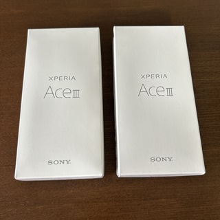 ソニー(SONY)のXperia ace3 本体　2台セット(スマートフォン本体)