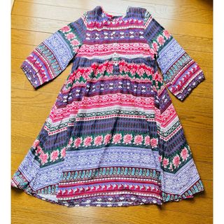 ビームスボーイ(BEAMS BOY)の美品！花柄エスニックワンピース(ひざ丈ワンピース)