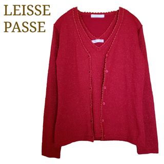 レッセパッセ(LAISSE PASSE)の90s LEISSE PASSE ニット アンサンブル カーディガン トップス(アンサンブル)