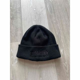 スラッシャー(THRASHER)のTHRASHER 平編みショートビーニー ニット帽(ニット帽/ビーニー)