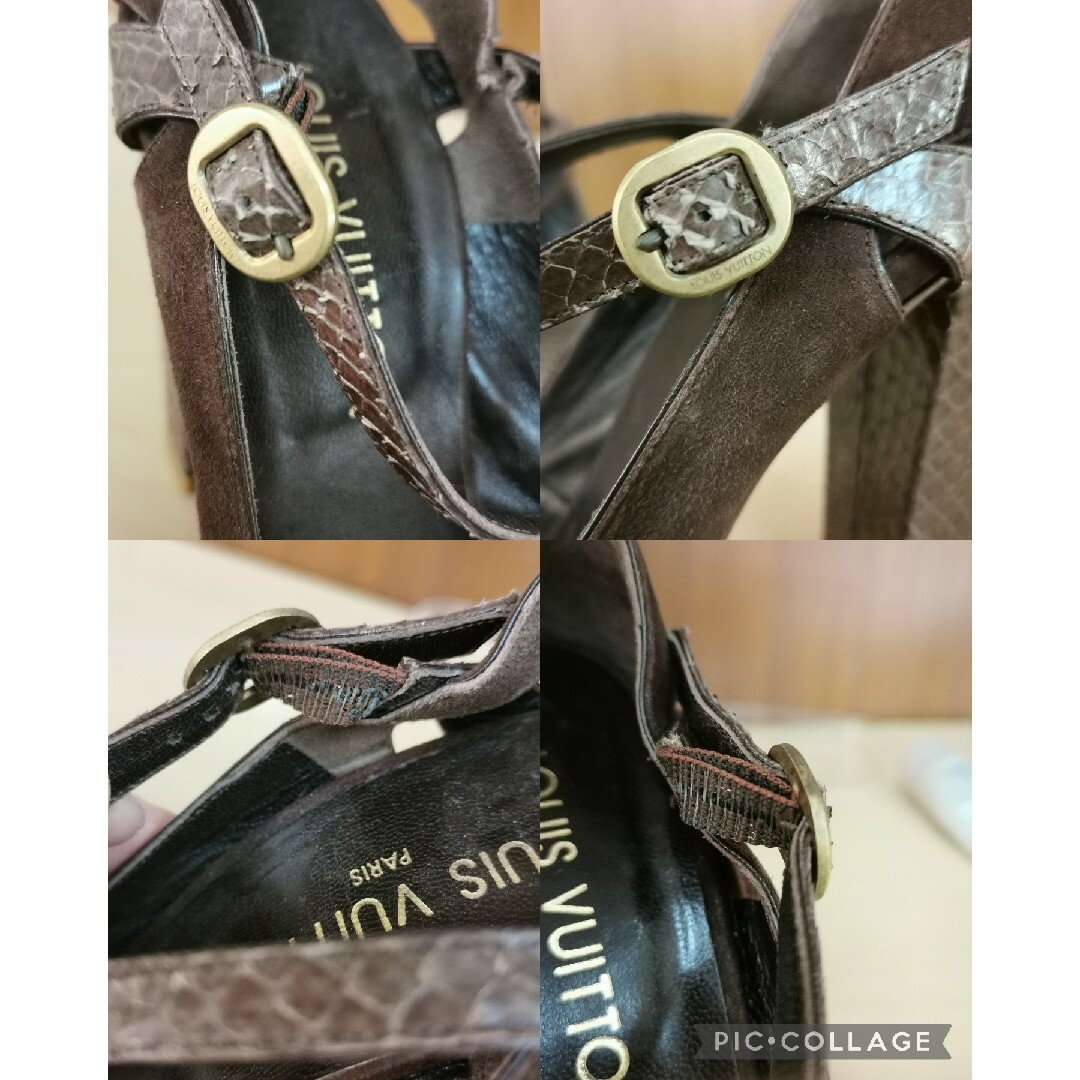 ルイヴィトン ヴィトン LOUIS VUITTON パンプル サンダル レザー