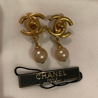 シャネル(CHANEL)のCHANEL ヴィンテージパールイヤリング(イヤリング)