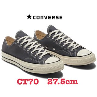 チャックテイラー(CHUCK TAYLOR)のconverse chuck70 OX IRON GRAY US9 27.5cm(スニーカー)