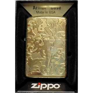 新品未使用　ジッポアーマー　　ウィンディガール　オールゴールド　zippo(タバコグッズ)