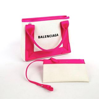 バレンシアガ(Balenciaga)のきゅん様専用‼️ バレンシアガ ネイビー カバスXS キャンバス レザー 2WA(ハンドバッグ)