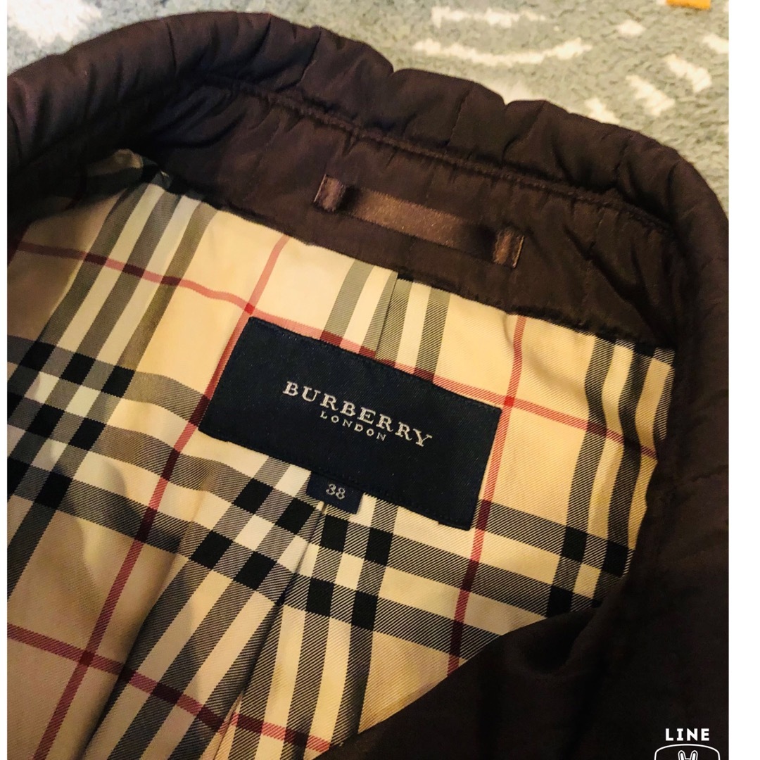 BURBERRY(バーバリー)の美品本物バーバリーBurberry高級中綿コート♫ レディースのジャケット/アウター(その他)の商品写真