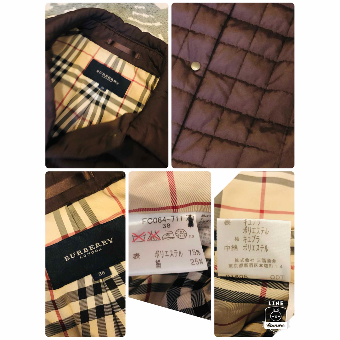 BURBERRY(バーバリー)の美品本物バーバリーBurberry高級中綿コート♫ レディースのジャケット/アウター(その他)の商品写真