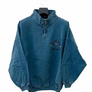 送無■良好【SANSEGAL】ヴィンテージハイネック刺繍トップスUS80-90s(ブルゾン)