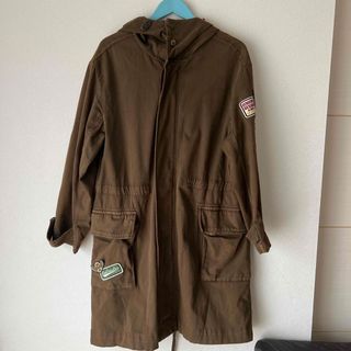 ZARA BASICワッペン付きコートL