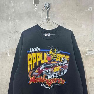 00s USA古着DALE APPLE BEE レーシングカーレース スウェット(スウェット)