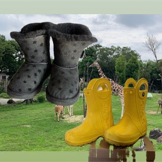 アグ(UGG)のUGGムートンクロックスレインブーツ(ブーツ)