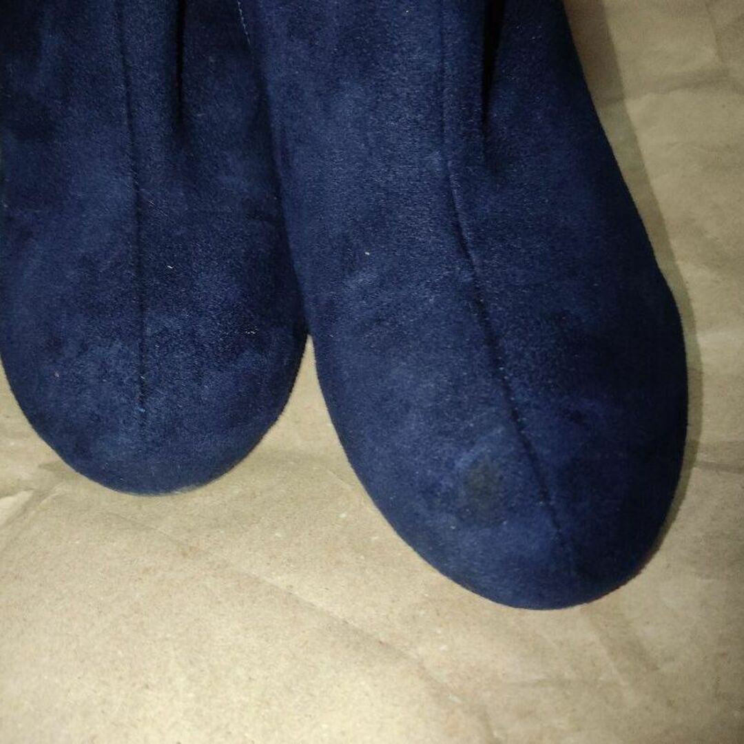 藍色　紺色　ブーツ レディースの靴/シューズ(ブーツ)の商品写真