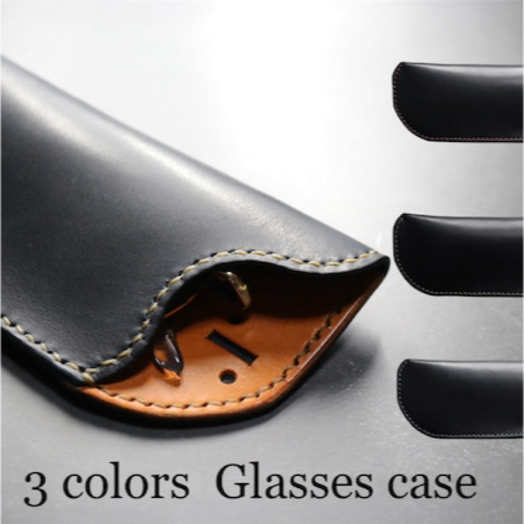 本革メガネケース (3 colors) NiLco≒de ハンドメイドのファッション小物(その他)の商品写真