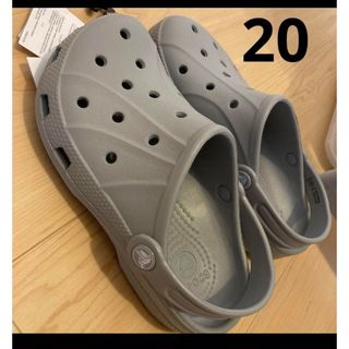 クロックス(crocs)のクロックス　20  レイレンキッズ　20 グレー (サンダル)