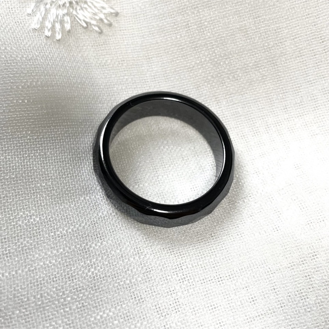 ◆ヴィンテージリング ブラックオニキス メンズ 19号 宝石 天然石 高級感 メンズのアクセサリー(リング(指輪))の商品写真