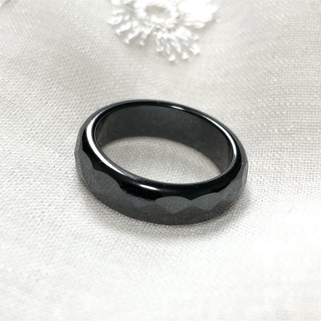 ◆ヴィンテージリング ブラックオニキス メンズ 19号 宝石 天然石 高級感 メンズのアクセサリー(リング(指輪))の商品写真