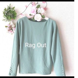 RagOut　ラグアウト　カットソー　プルオーバー　トップス　袖パール(カットソー(長袖/七分))