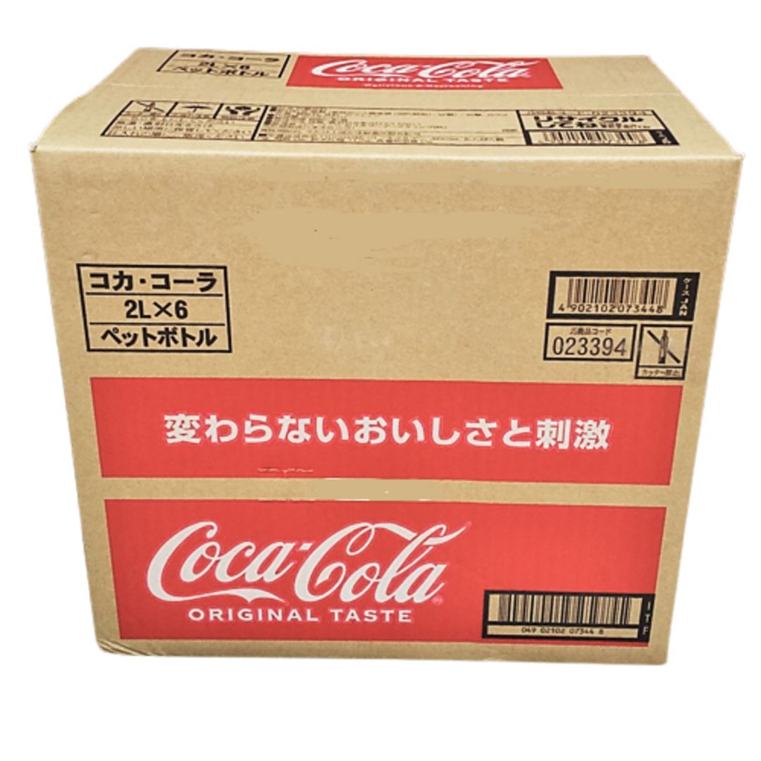 コカ・コーラ(コカコーラ)のコカ・コーラ ペットボトル（２LX６本）炭酸飲料 食品/飲料/酒の飲料(ソフトドリンク)の商品写真