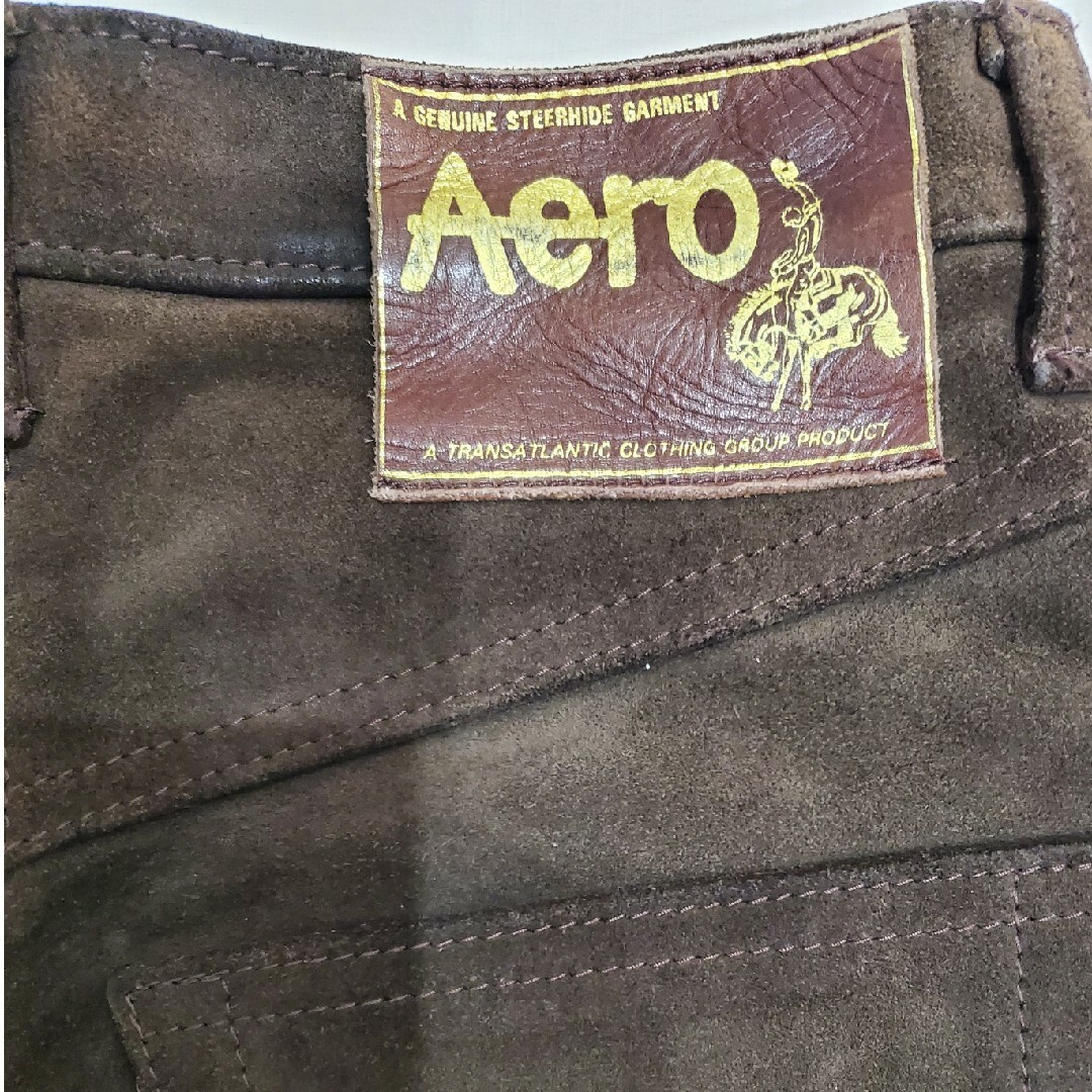 AERO エアロレザー スエードパンツ