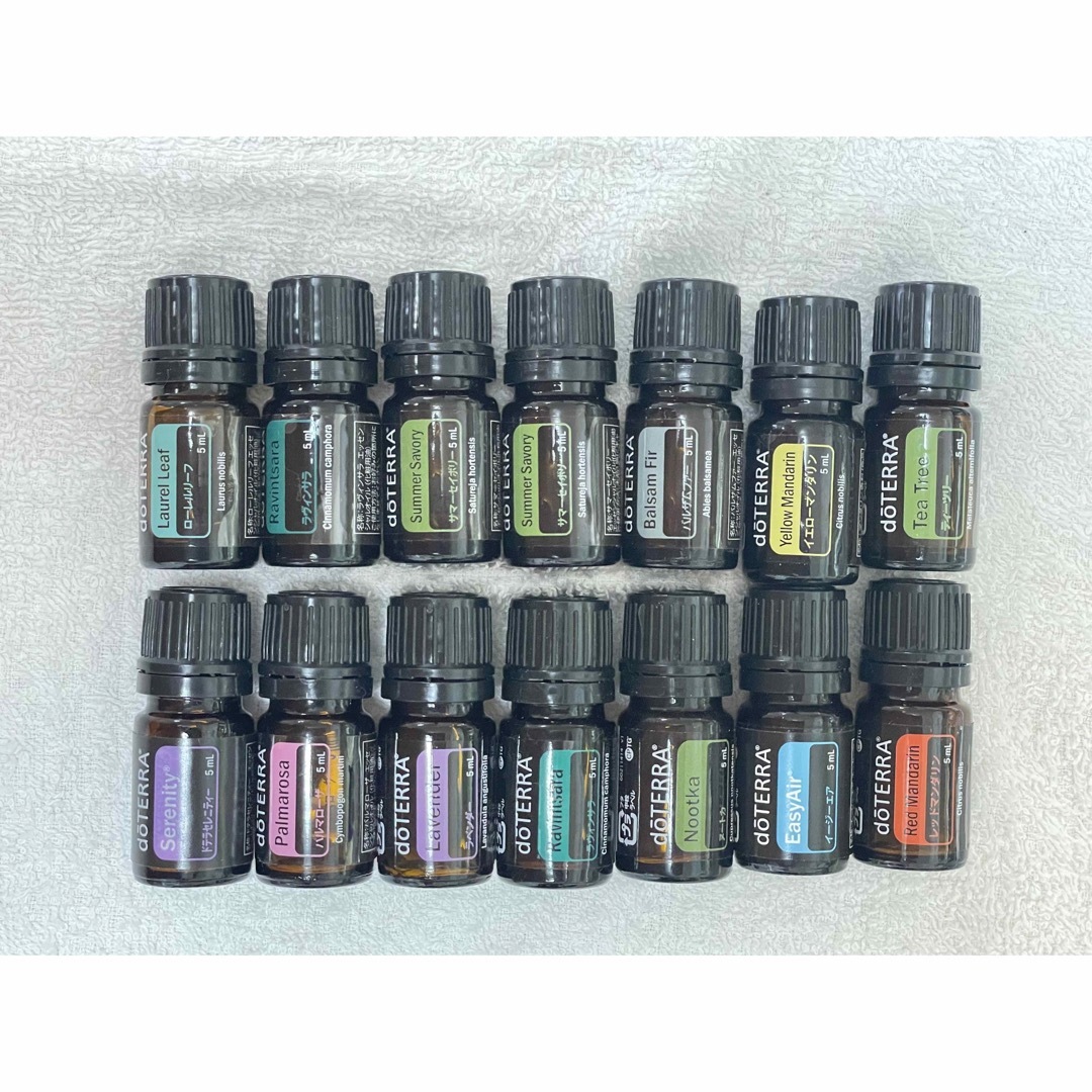 doTERRA(ドテラ)のドテラ　新品5mlアロマ　Fセット まとめ売り コスメ/美容のリラクゼーション(エッセンシャルオイル（精油）)の商品写真