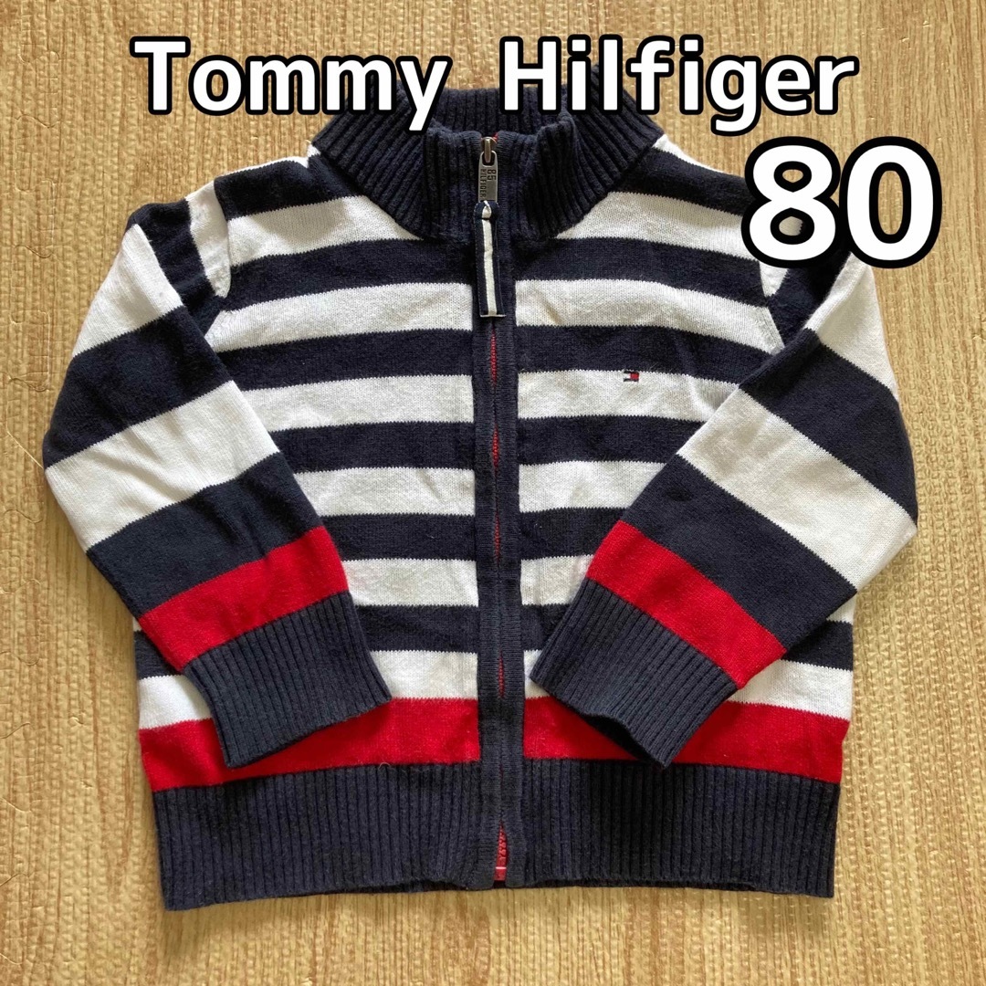 TOMMY HILFIGER(トミーヒルフィガー)のトミーヒルフィガー 80 ニットカーディガン キッズ/ベビー/マタニティのベビー服(~85cm)(カーディガン/ボレロ)の商品写真
