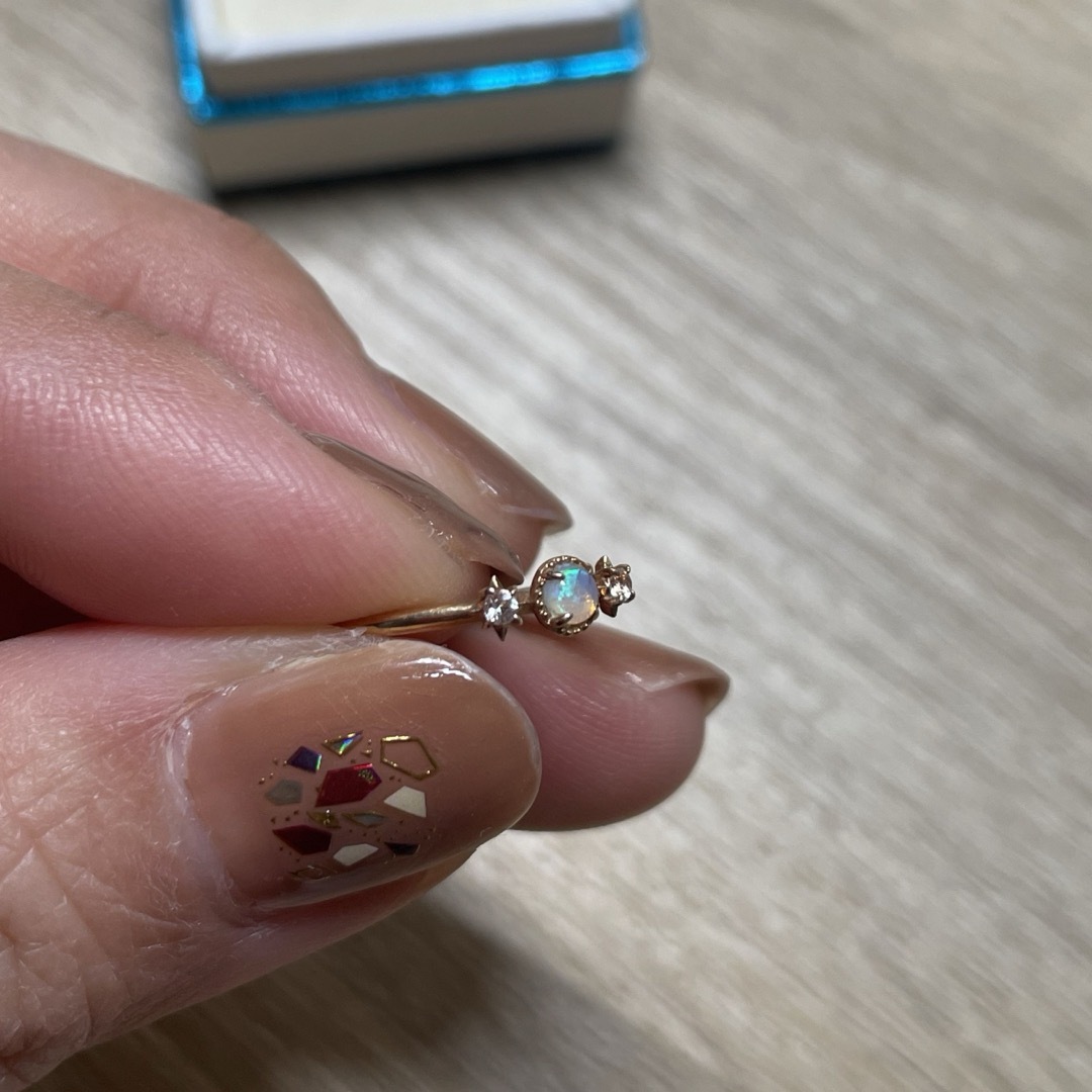 ノジェス　ピンキー　オパール　1号　K10 レディースのアクセサリー(リング(指輪))の商品写真