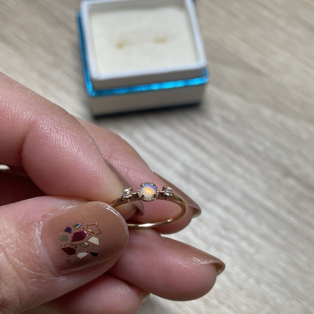 ノジェス　ピンキー　オパール　1号　K10 レディースのアクセサリー(リング(指輪))の商品写真