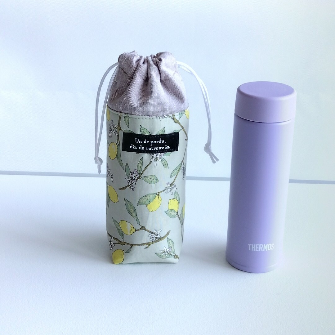 スリムマグボトル用カバー (サーモス150mlにぴったり) ハンドメイドの生活雑貨(キッチン小物)の商品写真