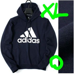 アディダス(adidas)のadidas　プルオーバーパーカー/XL/ネイビー/新品(パーカー)