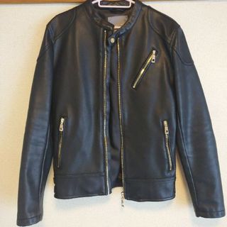 ザラ(ZARA)のZARA　黒　レザー　ジャケット(レザージャケット)