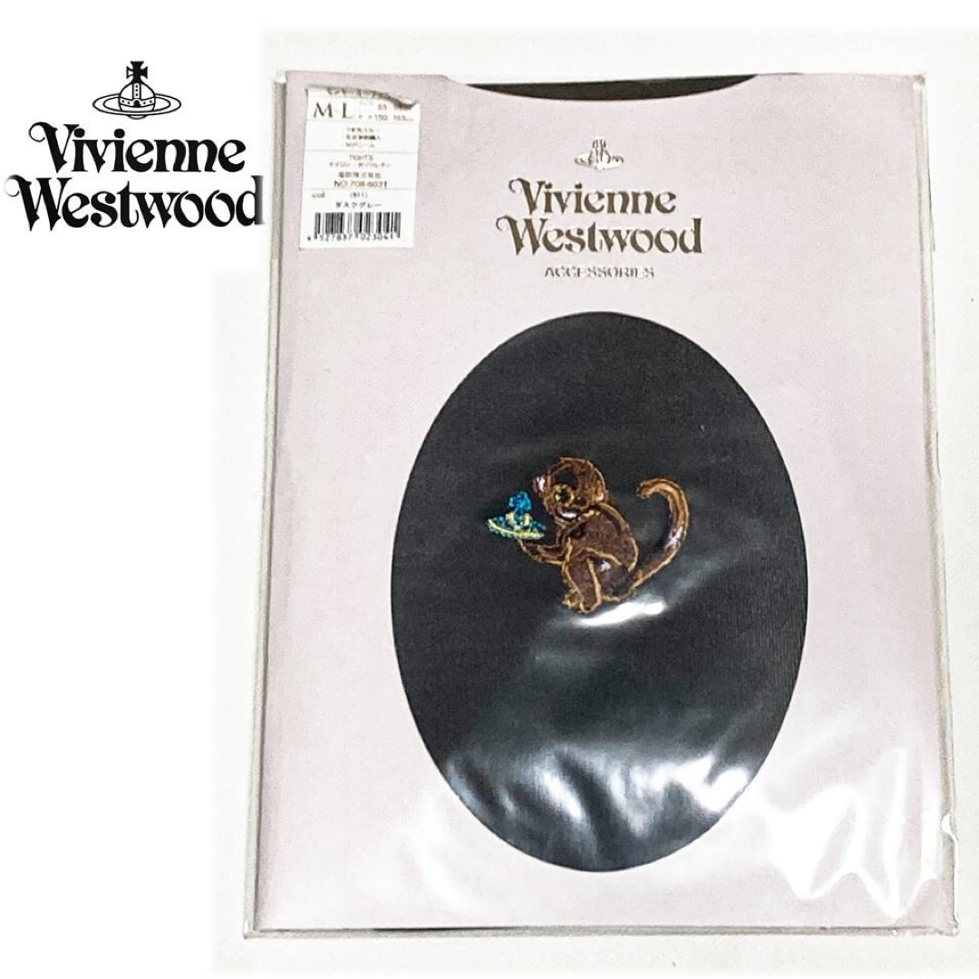 Vivienne Westwood(ヴィヴィアンウエストウッド)の《ヴィヴィアンウエストウッド》新品 モンキーオーブタイツ ストッキング M~L レディースのレッグウェア(タイツ/ストッキング)の商品写真