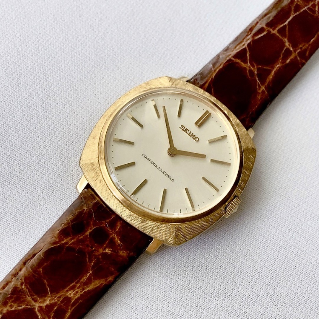 SEIKO(セイコー)のSEIKO DIASHOCK 23石　男女兼用　手巻き式腕時計　稼動品　♪ メンズの時計(腕時計(アナログ))の商品写真